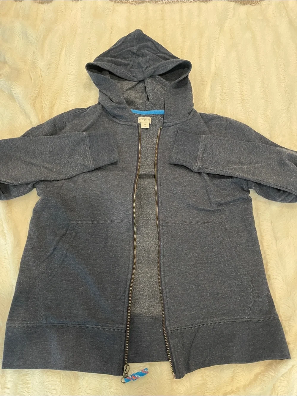 Crewcuts Navy Zip-Up Hoodie for Kids
